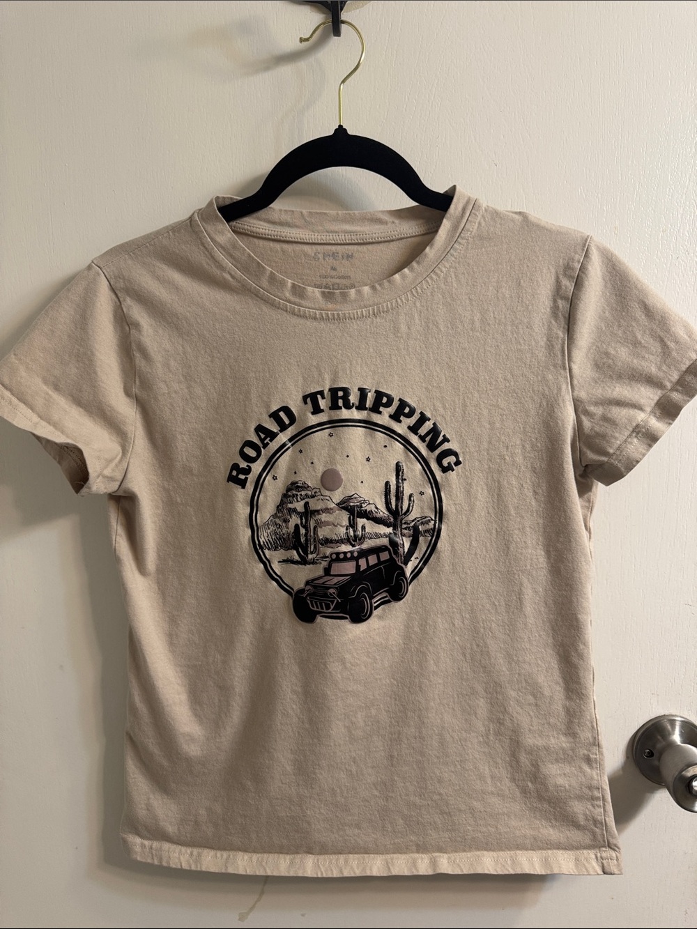 Road Tripping Desert Graphic Tee - Beige